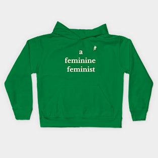 a feminine feminist Kids Hoodie